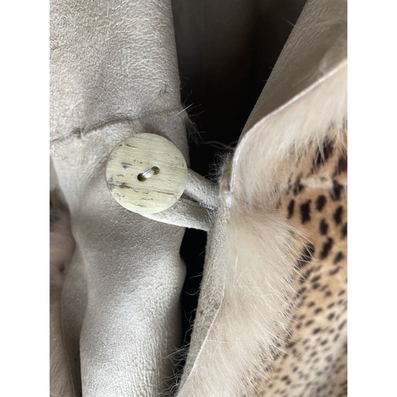 Italian Rabbit Fur Long Coat Size Medium | Pelliccia Coniglio - Picture 6 of 14